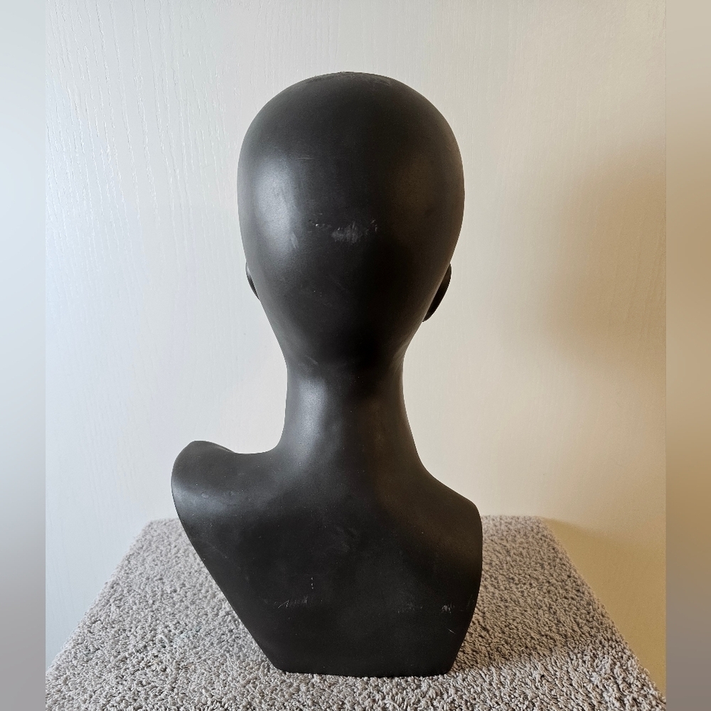Mannequin Head With Bust For Wigs and Display Jewelry Ears Pierced - Picture 4 of 7